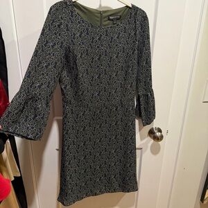 Banana Republic Green and Blue Floral Dress Size 0